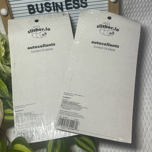 Up for sale is a new 2 lot of slither.io 24ct stickers. - Picture 2 of 2